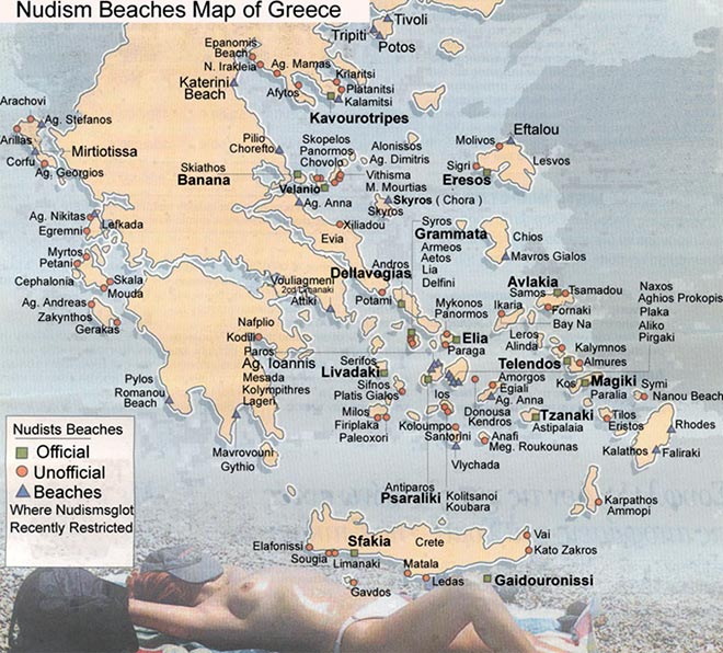greek nude map
